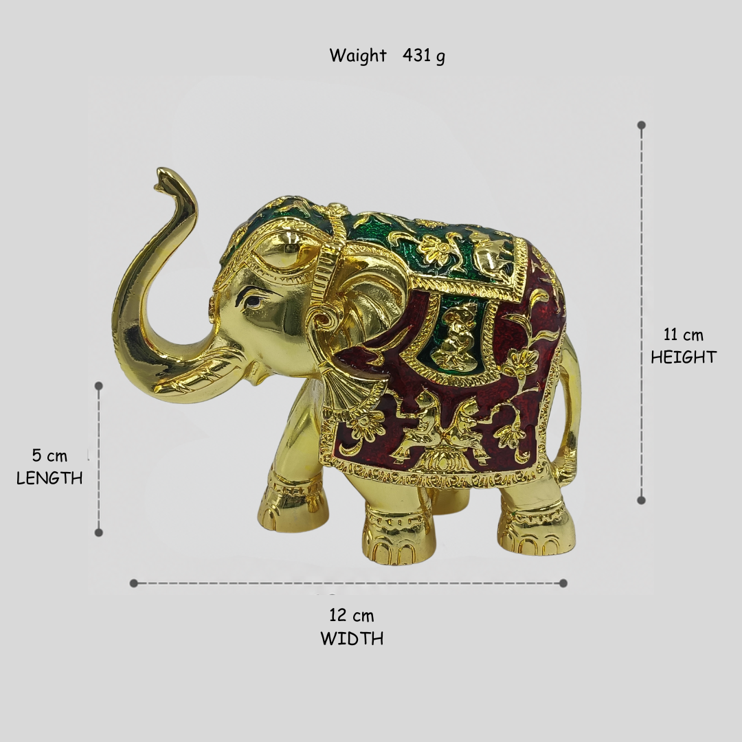 Multitone Gajanth Lakshmi Upward Trunk Elephant Statue