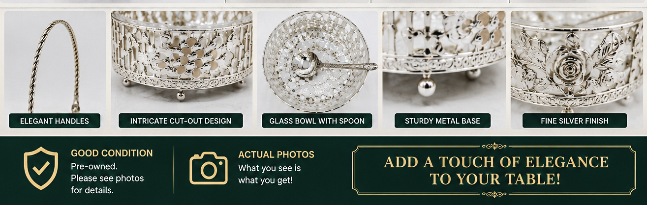Silver-coated Peacock Design Dry Fruit & Sweet Basket