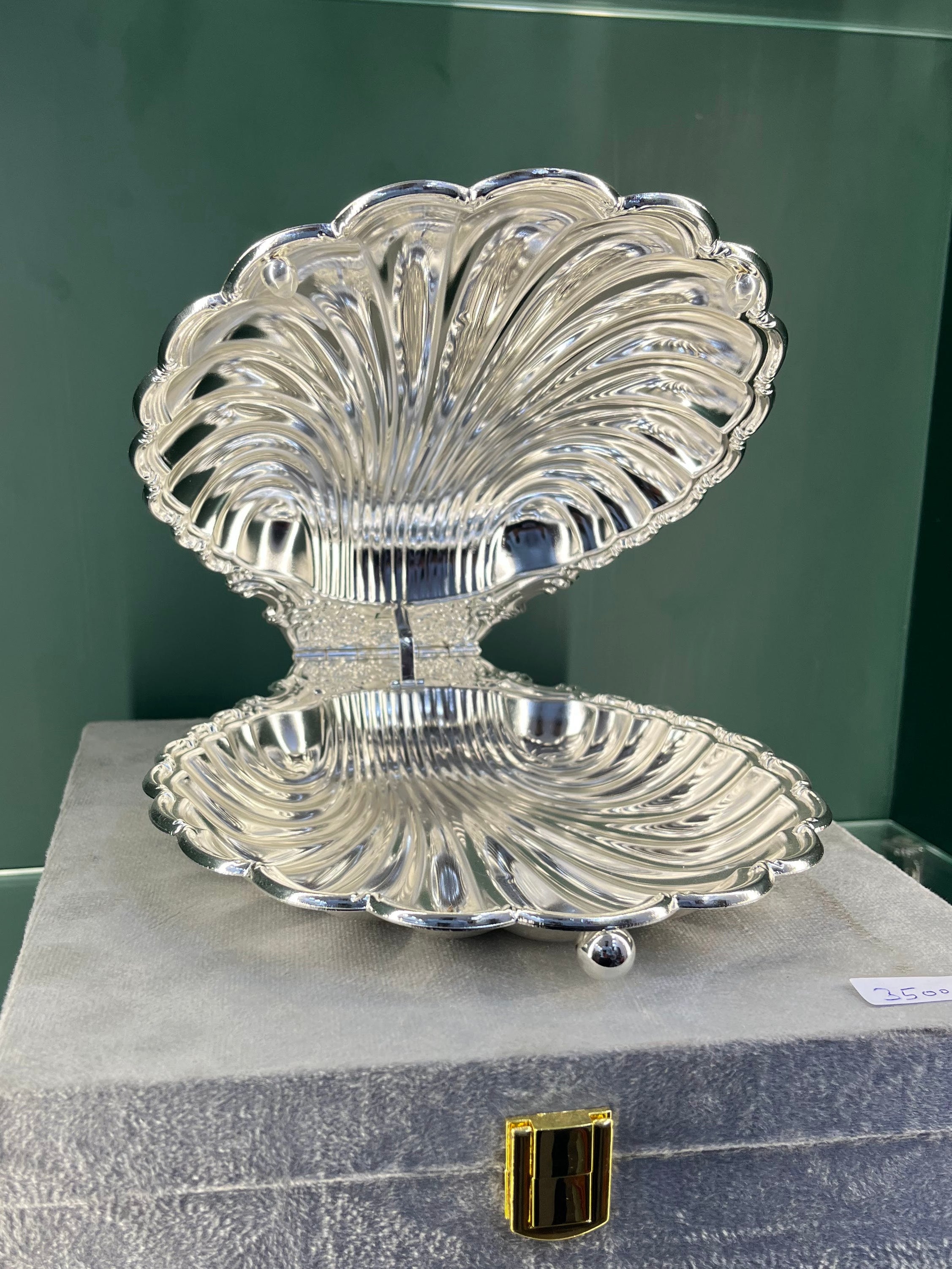 Sea Shell Platter Silver