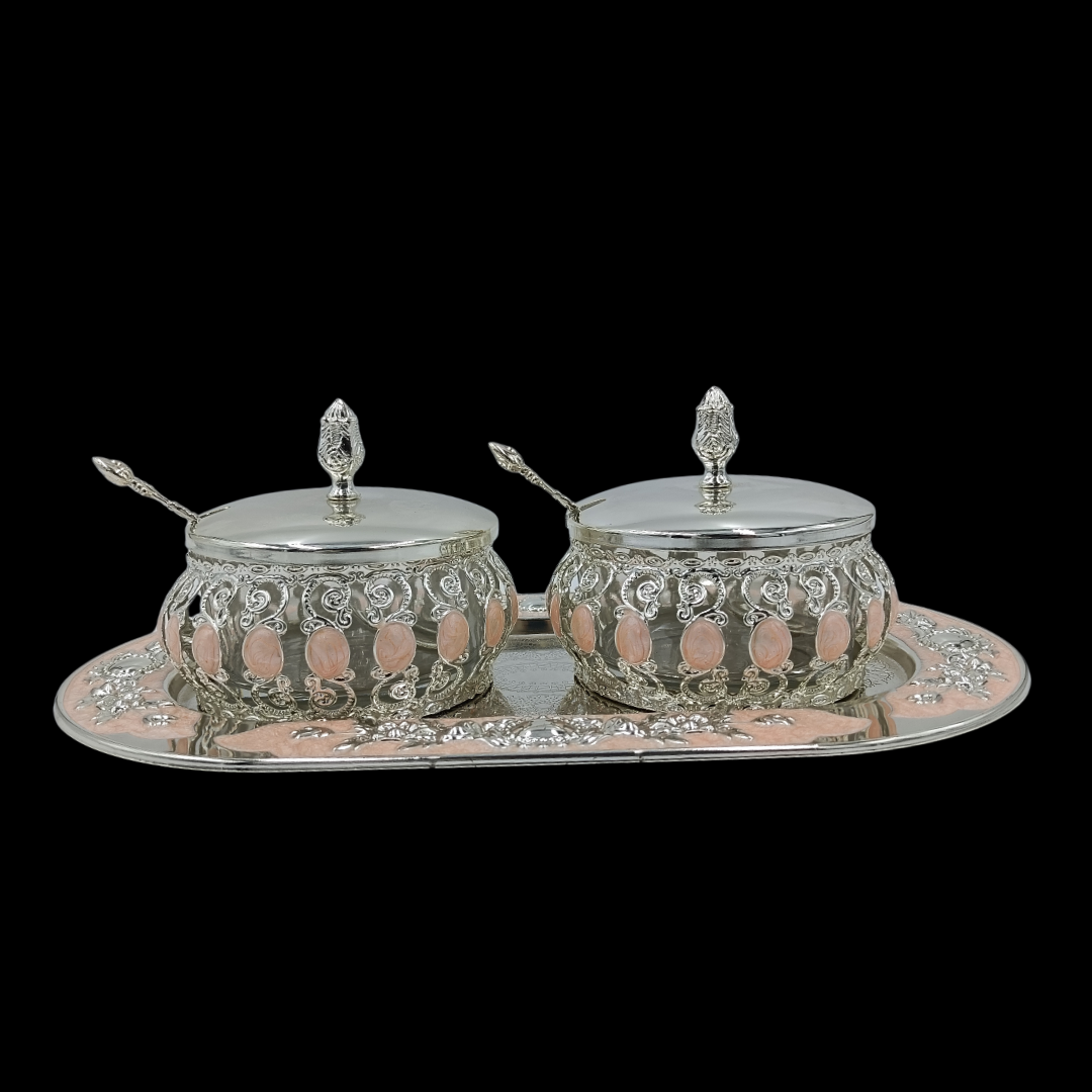 Exquisite Silver-Plated Mukhwas Bowl Set – A Timeless Luxury for Every Occasion