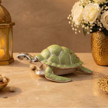 Luxury Silver Plated Tortoise Ashtray | Turtle Cigarette Ash Holder | Decorative Smoking Ashtray | Office Desk Decor | Gift for Smokers