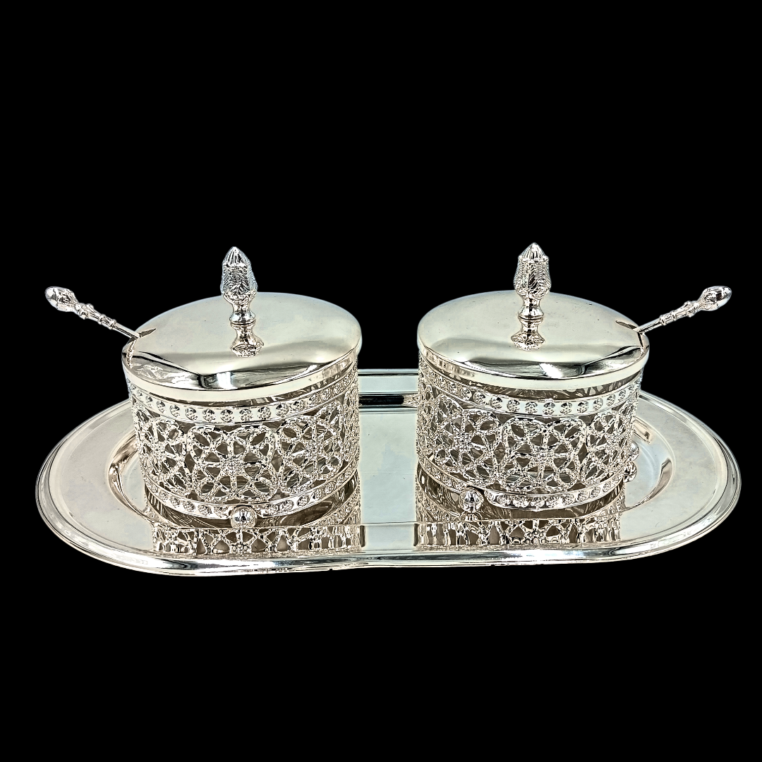 Silver-Plated Mukhwas Bowl Set – A Timeless Luxury for Every Occasion