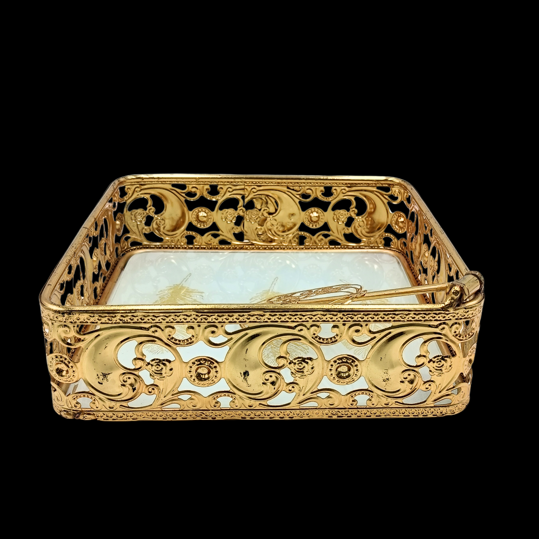 Luxury Gold Tissue Holder Box | Decorative Metal Tissue Box Cover | Elegant Napkin Dispenser | Bathroom Vanity Decor | Dining Table Tissue Case | Home Office Gift