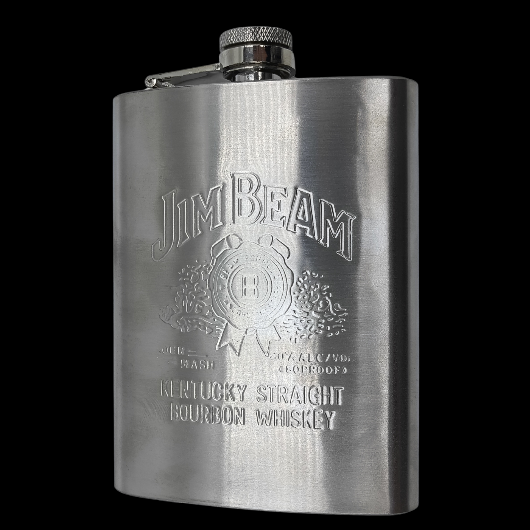 Stainless Steel Hip Flask 115g | 14cm Pocket Flask | Luxury Metal Wine Flask | Personalized Gift for Men | Groomsmen Gift | Birthday Gift